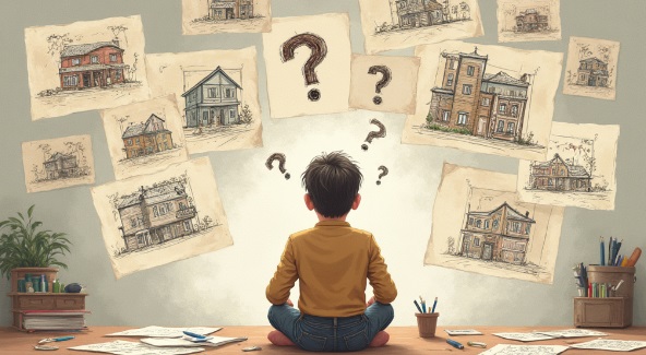 Omino con punto interrogativo idea